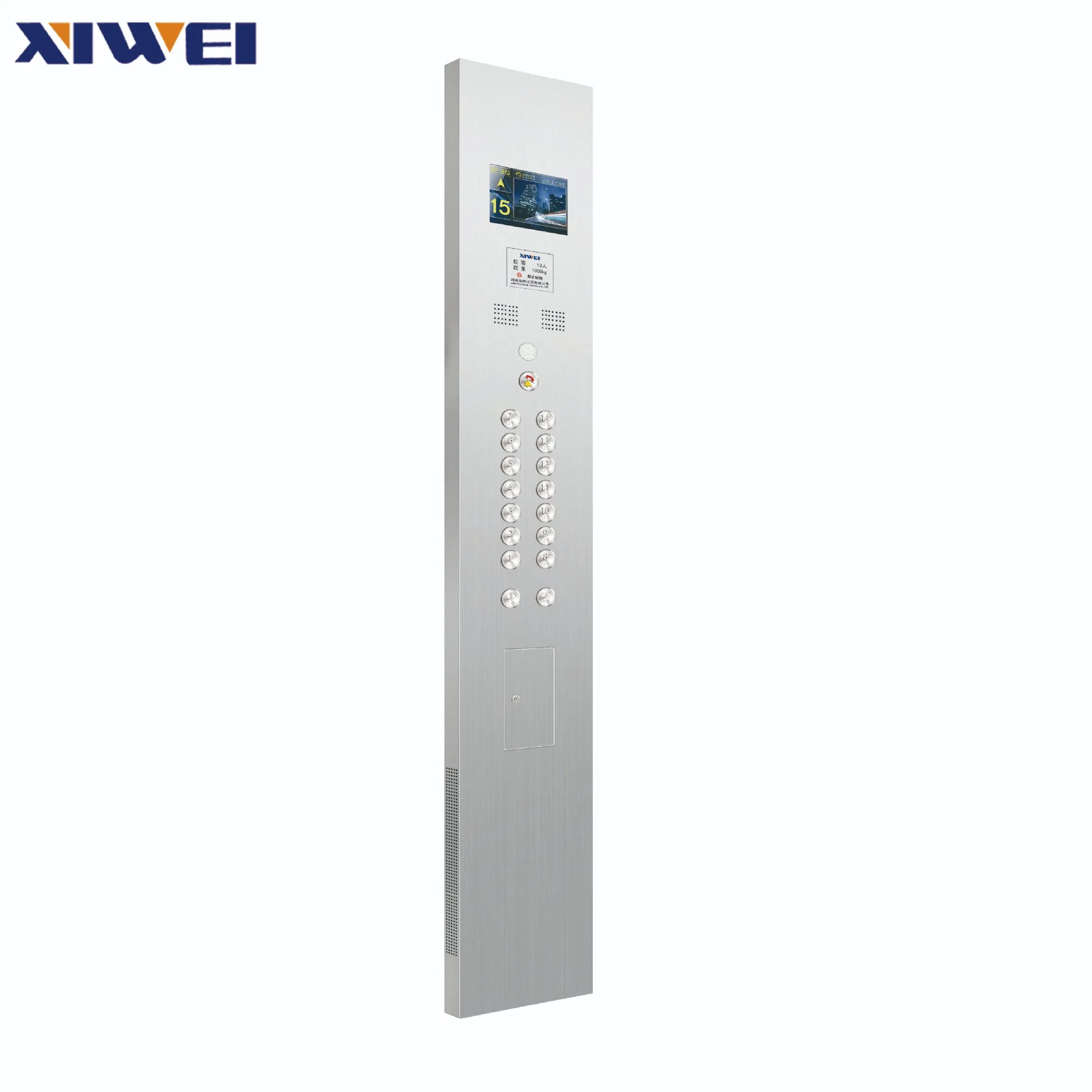 Elegant Stainless Steel Door Panel Shipping Stair Lift Elevator