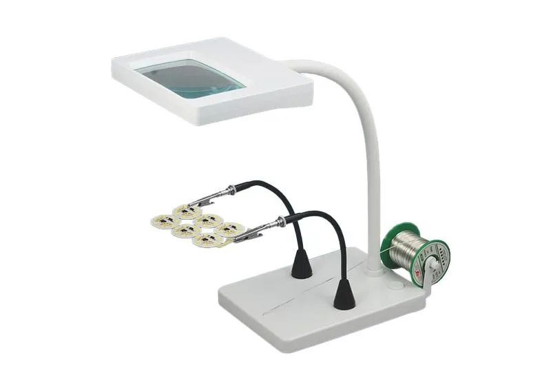 Multifunctional LED Table Magnifying Lamp