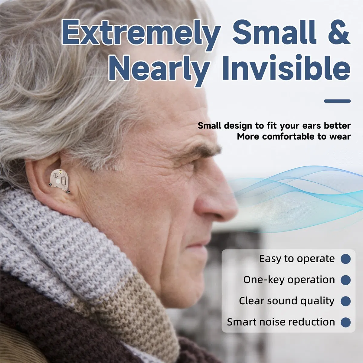 Mini Cic Hearing Aid Wholesale Quality Digital Rechargeable Hearing Aids for Seniors
