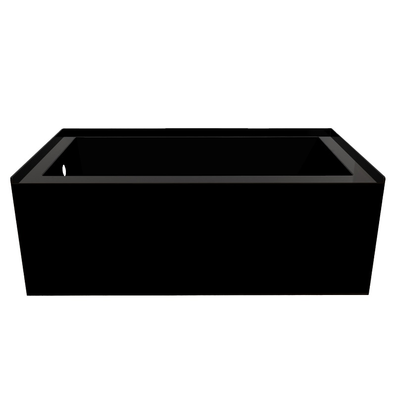 Wholesale Indoor Hotel Bathroom Corner Rectangle Walk in Soaking Acrylic Bath Tub for Adult