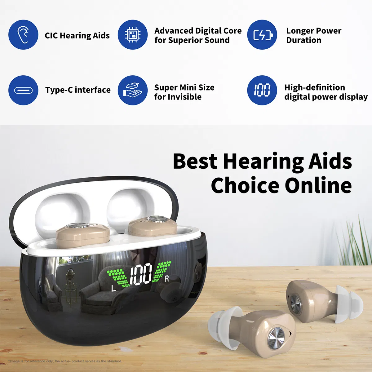 Hot Selling 953 Cic Mini Digital Rechargeable Invisible Ear Hearing Aids