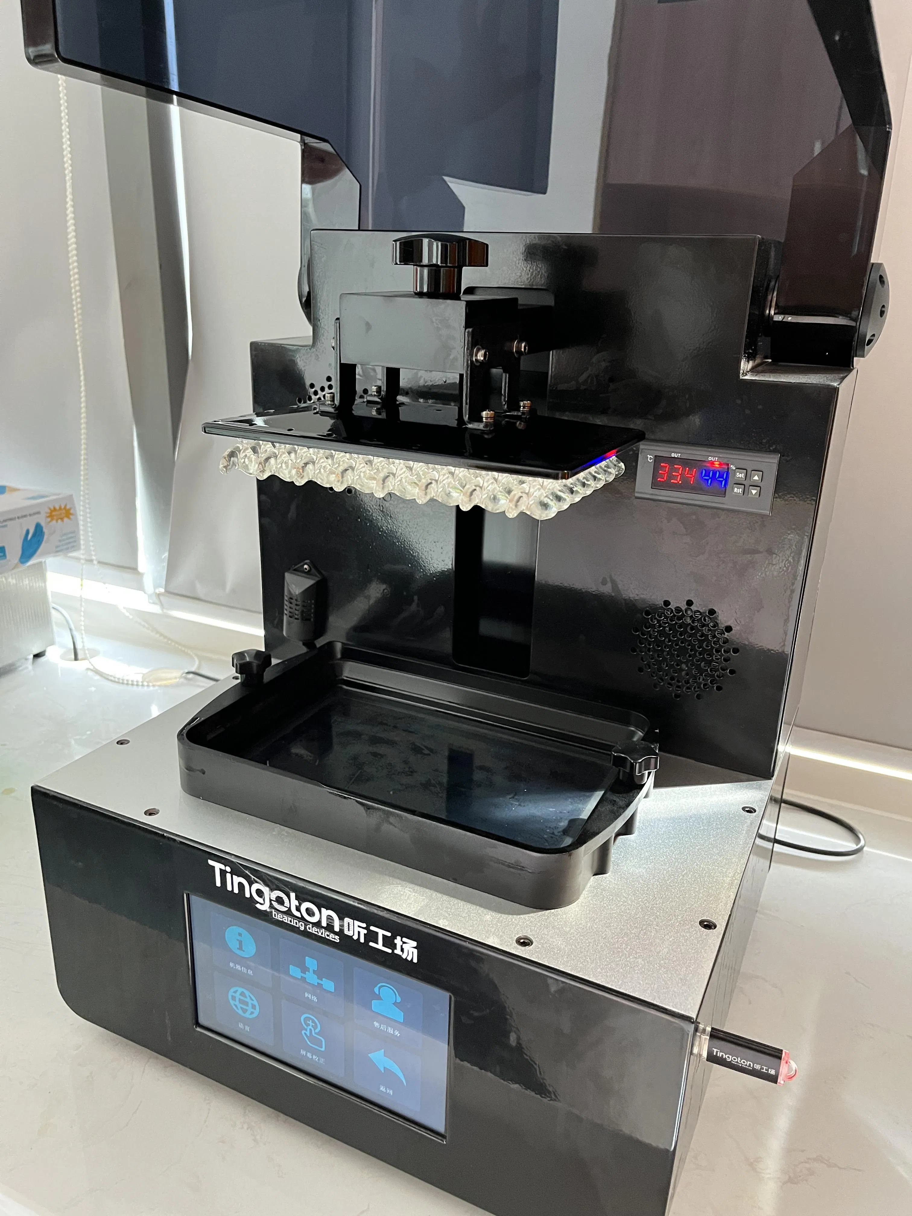 New Product 3D Printer Machine with Resin Material for Dental Earmold Hearing Aid Customize