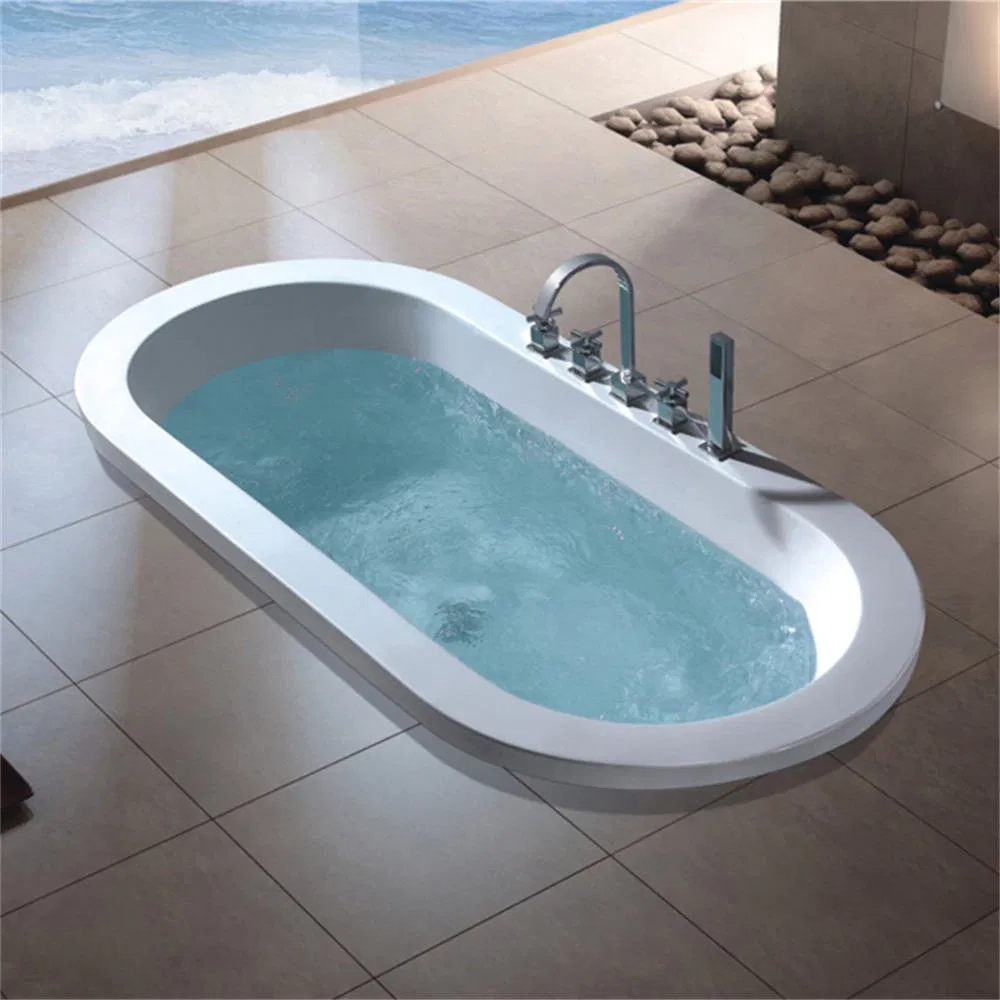 Drop in Corner Bathtub for Adult 2 Person Acrylic Air Massage Walk in Jet Whirlpool Bathtub