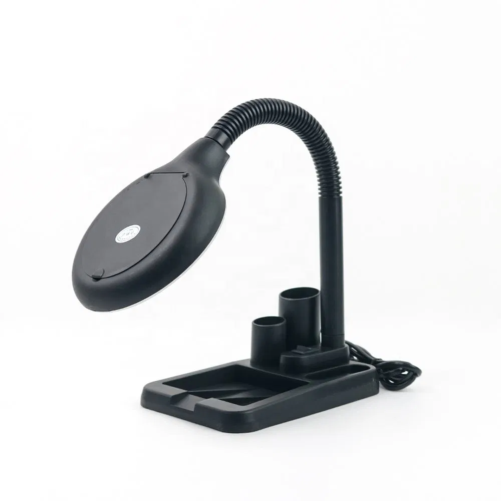 LED Magnifying Glass Table &amp; Desk Light Dental Laboratory Crafts Painting Sewing Jewelry Reading Close Work Magnifier Lamps