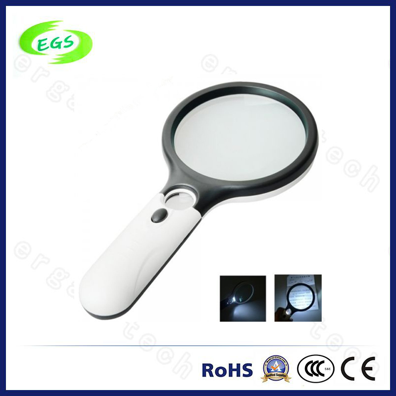 45X /3X Handheld Magnifier Lamp with LED Light for Reading