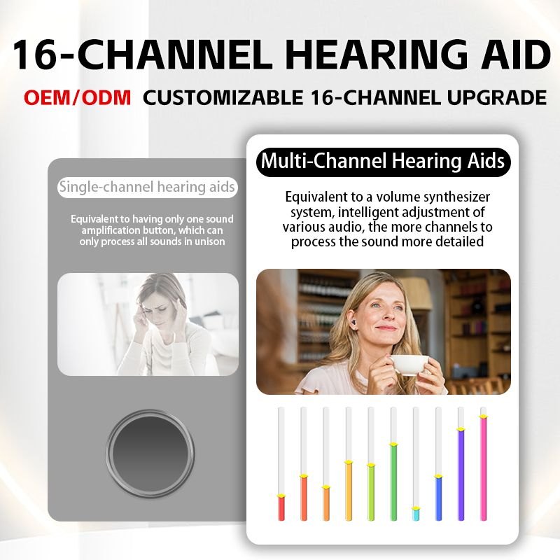 Cic Bluetooth Digital Hearing Aids for Deaf Rechargeable Hearing Aid
