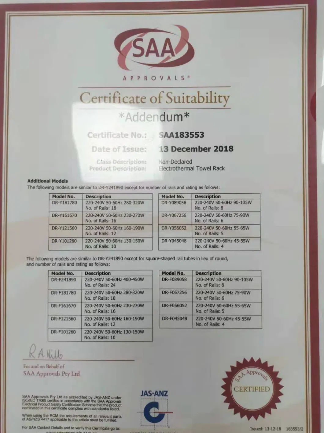 Grab Bar Finish Detail