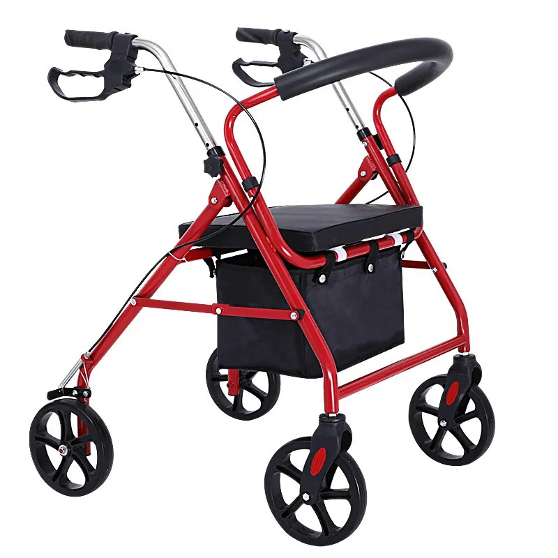 Hot ISO Approved Four Wheels Brother Medical Jiangsu Walker Wheelchair Combo Rollator Bme861