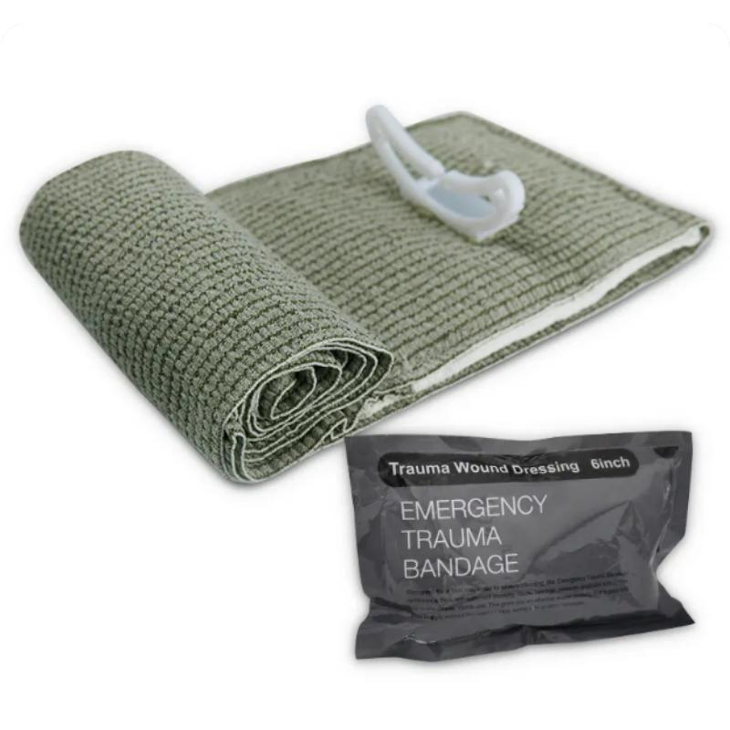 Wholesale 4'' 6'' First Aid Bandage Israeli Trauma Sterile Dressing Compression Emergency Trauma Bandage for War CE