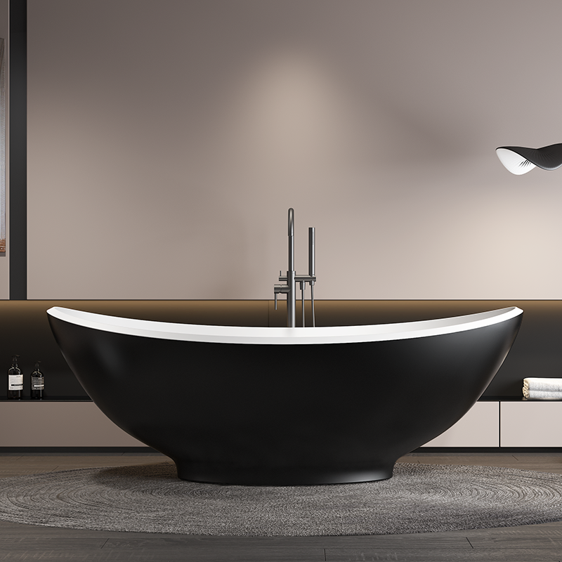 Luxury Freestanding Walk in Oval SPA Hot Tub for Chic and Stylish Resort and Hotel Indoor Use