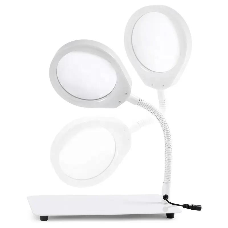 Versatile Adjustable Magnifying Desk Lamp with Bright LED Lighting (BM-LMG1011B)