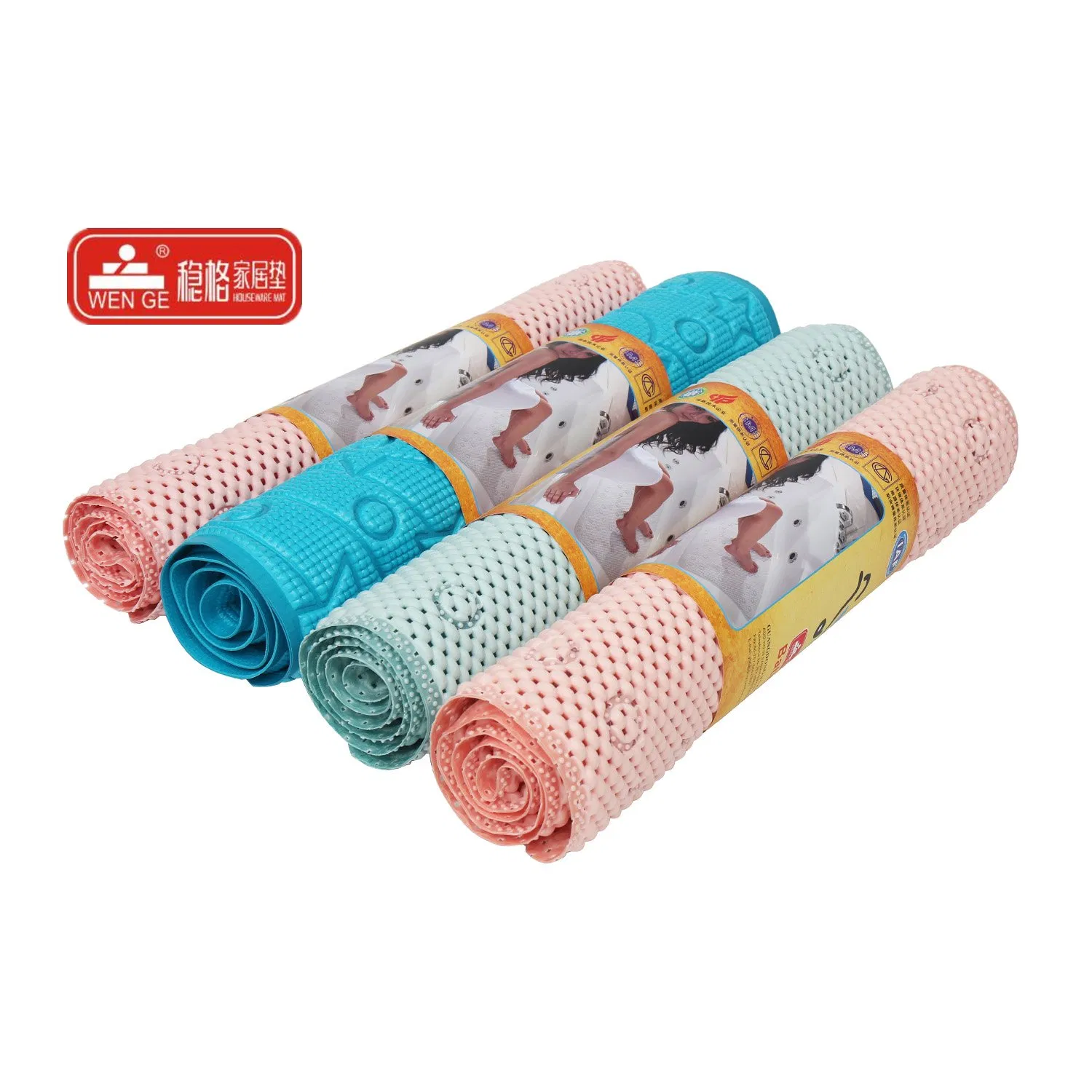 Wholesale Non Slip Bathtub Mat Washable Eco-Friendly Bath Mat with Suction Cups