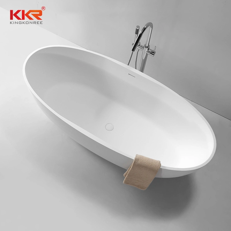 Solid Surface Acrylic Durable Whirlpool Bathtub Walk in Freestanding White Bath Tub