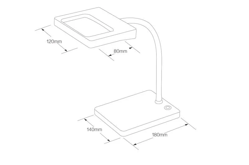 LED Table Reading Magnifying Lamp