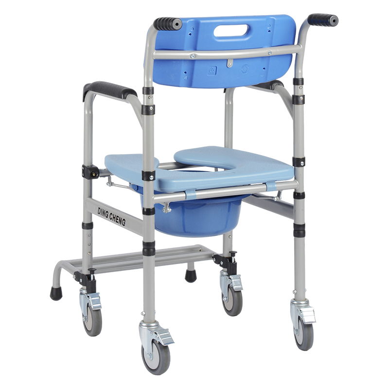 Dinglian Dl-6022t Rolling Medical Wheelchair Commode Bath Mobility Equipment