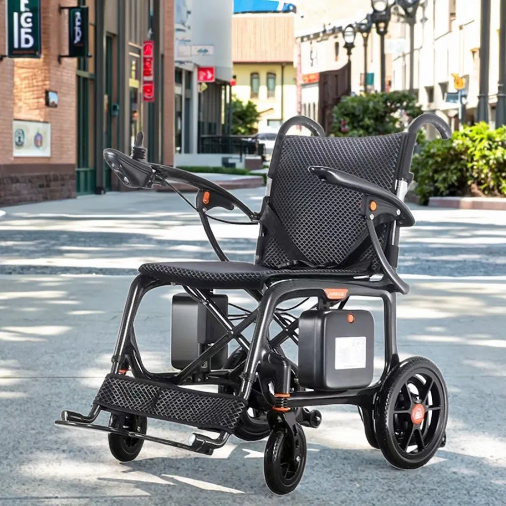 Ultra Light Carbon Fiber Handicap Motorized Powerful Electric Wheelchair for Adult