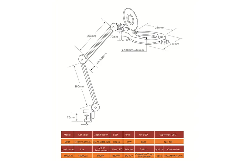 Magnifying Lamp Detail 5