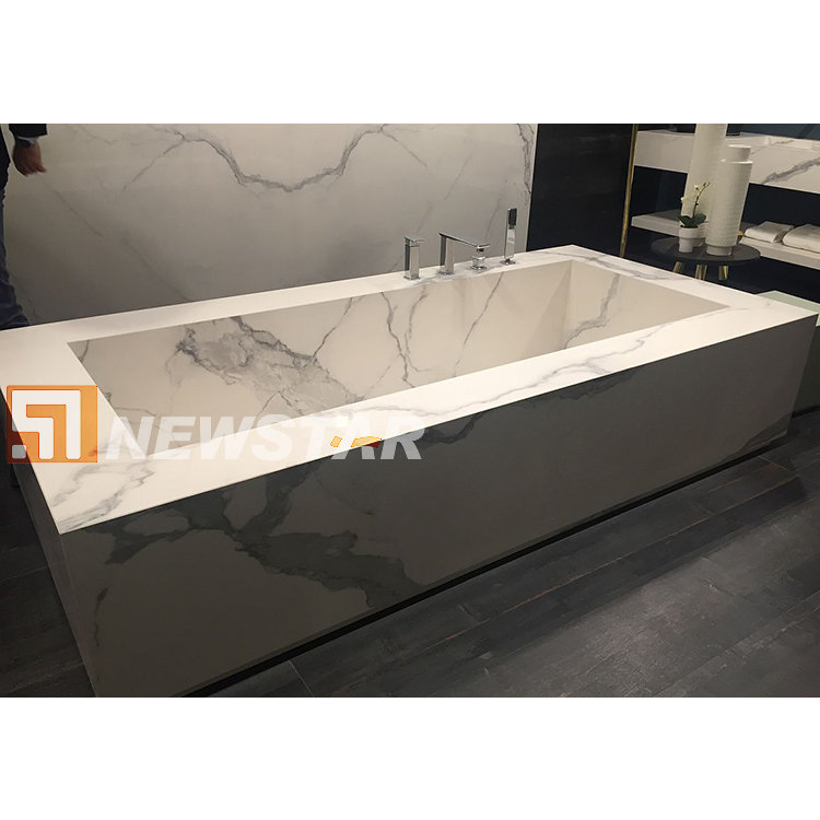 Newstar Luxury Hotel Walk in Indoor Modern Style Marble Bathtub