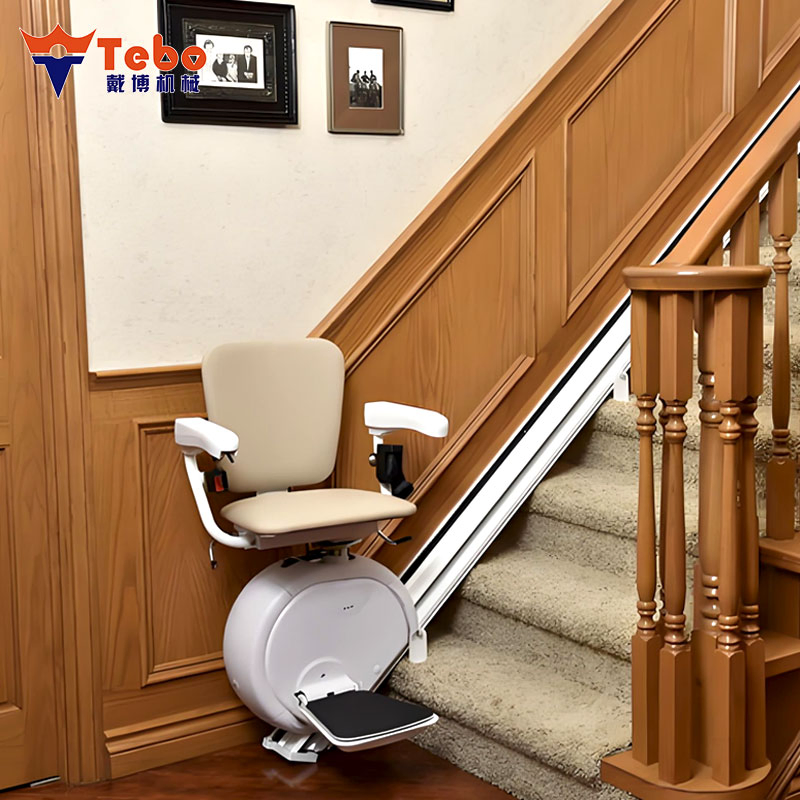 Portable Comfortable Home Mini Residential Elevator Type Electric Straight Rail Stair Lift