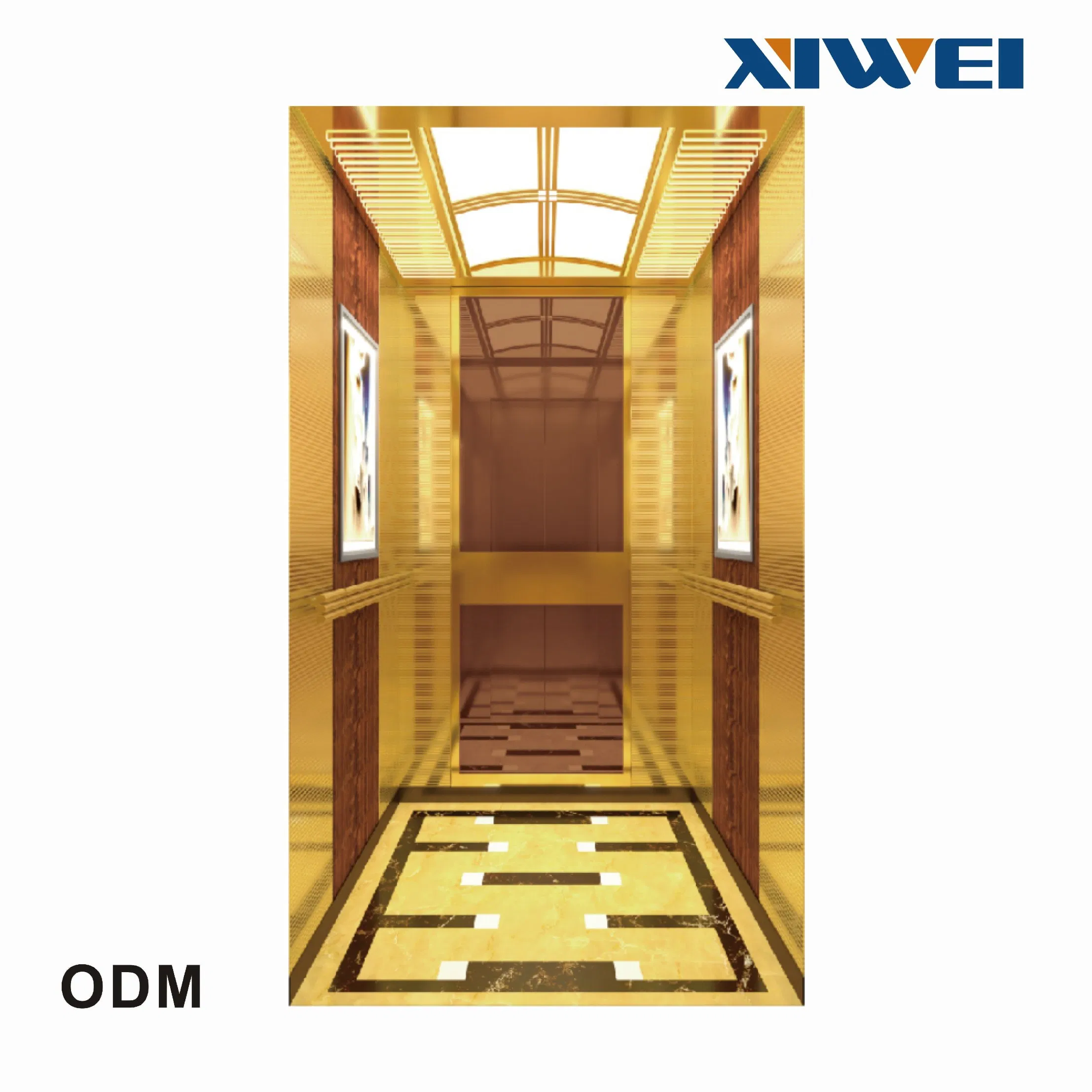 Elegant Stainless Steel Door Panel Shipping Stair Lift Elevator