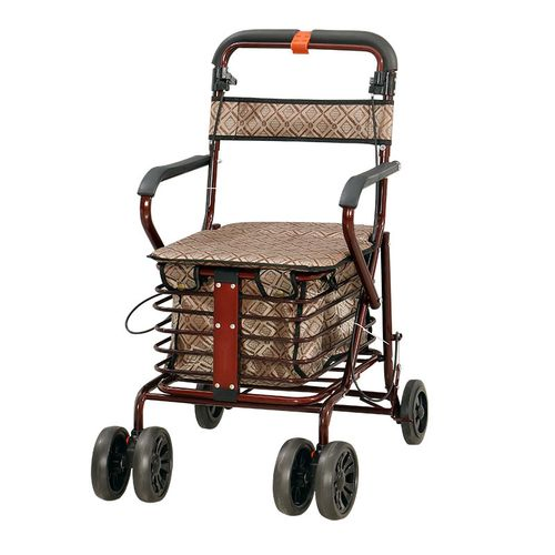 Hot ISO Approved Four Wheels Brother Medical Jiangsu Walker Wheelchair Combo Rollator Bme861