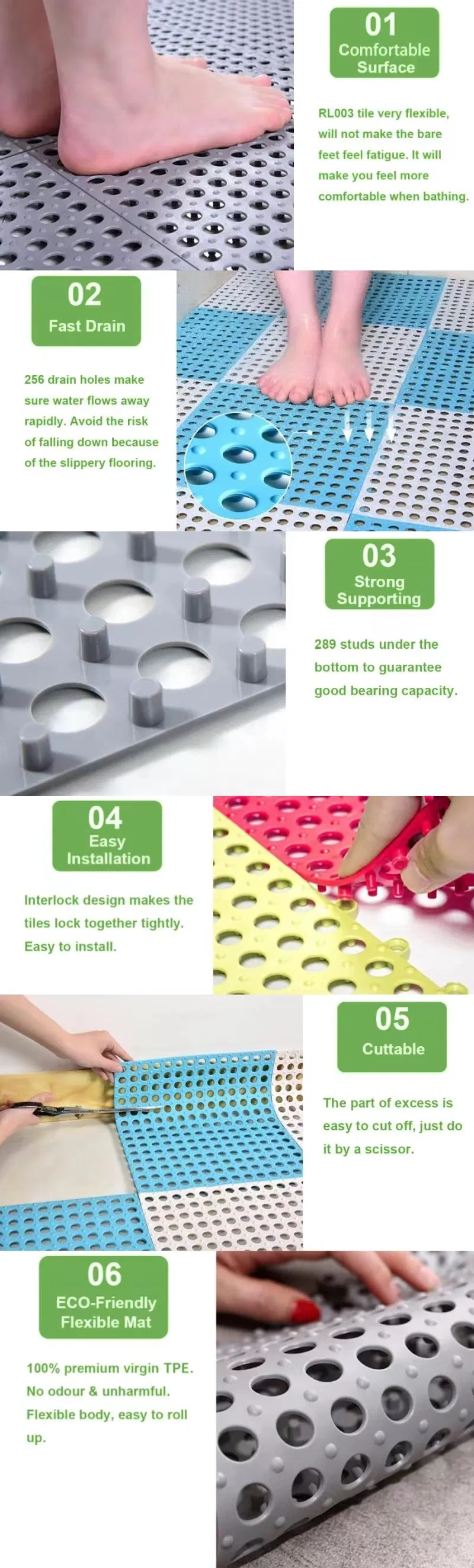 TPE Bath Mat Specifications