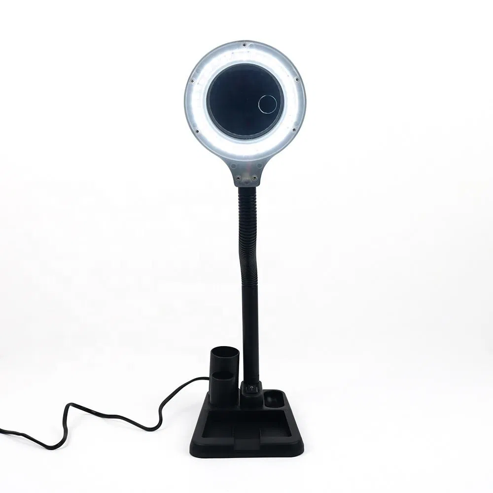 LED Magnifying Glass Table &amp; Desk Light Dental Laboratory Crafts Painting Sewing Jewelry Reading Close Work Magnifier Lamps