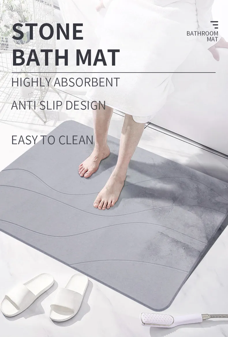 Diatomaceous Earth Bath Mat 1
