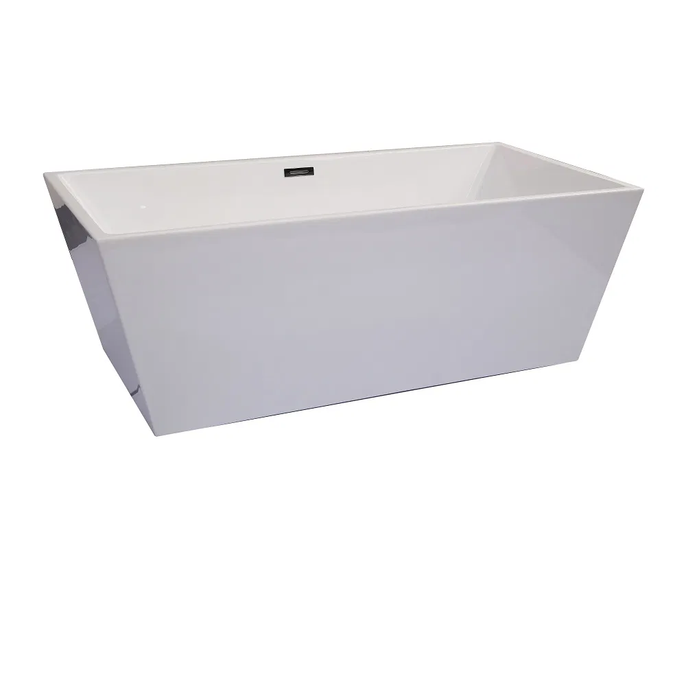 Square White Acrylic Bathtub