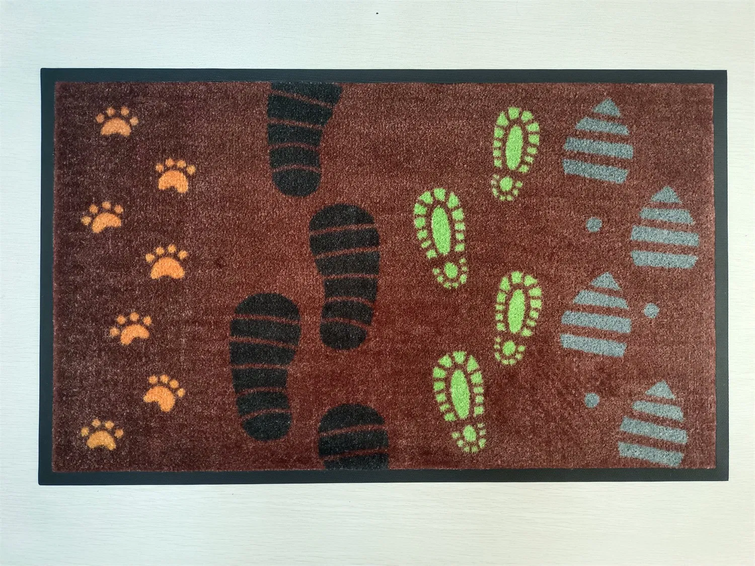 Custom PP Nylon Rubber Golf Non Anti Slip Welcome Home Entrance Foot Foam Prayer Front Logo Printed Bath Bathroom Kitchen Floor Door Mat Modern