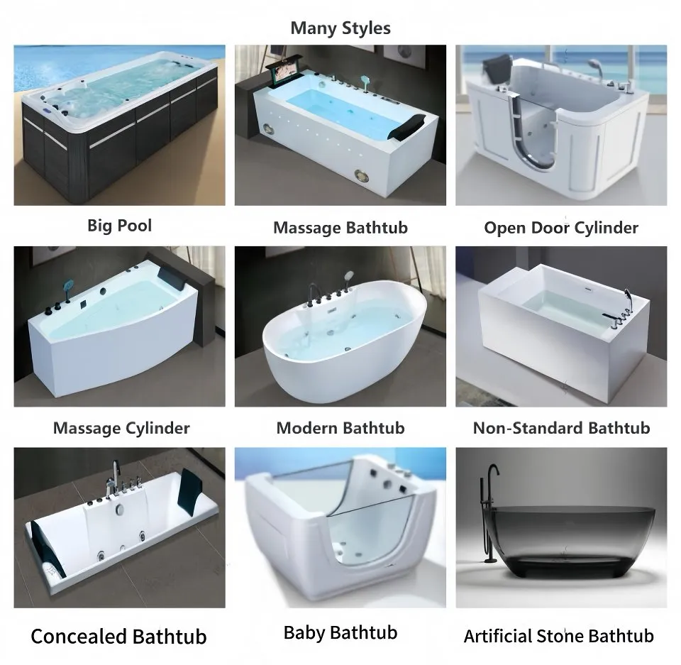 Minimalist Acrylic Bathtub Detail View