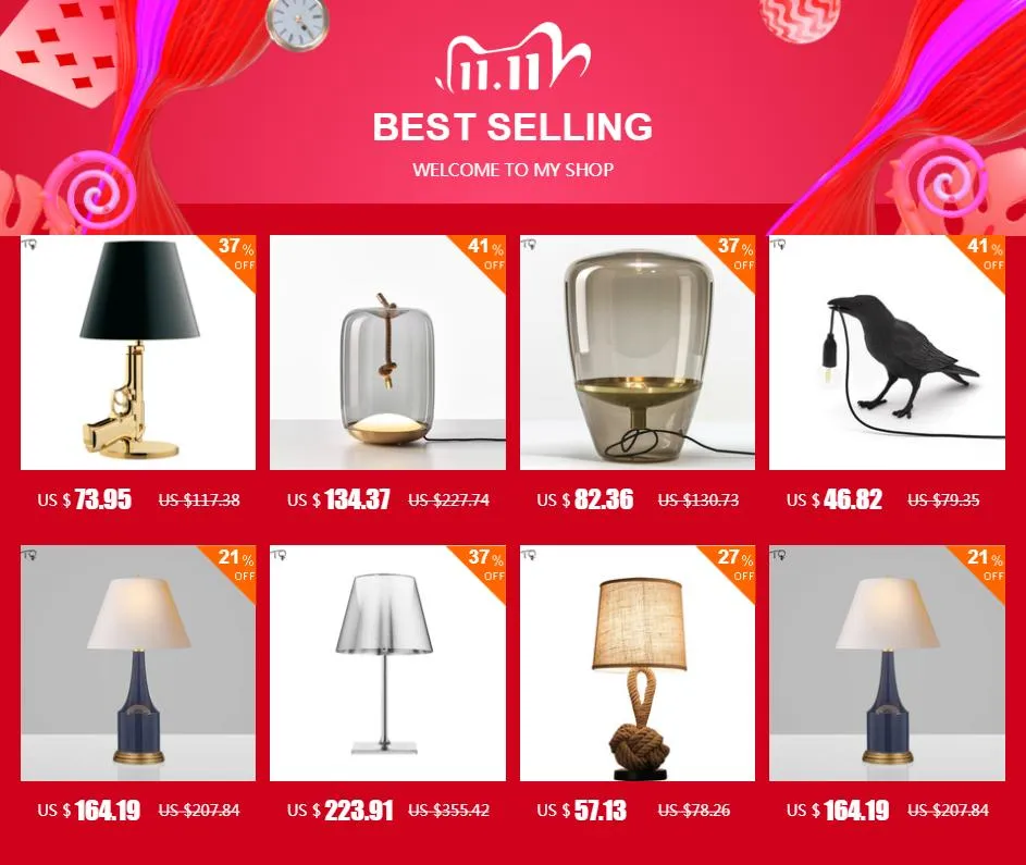 Glass Table Lamp Detail 8