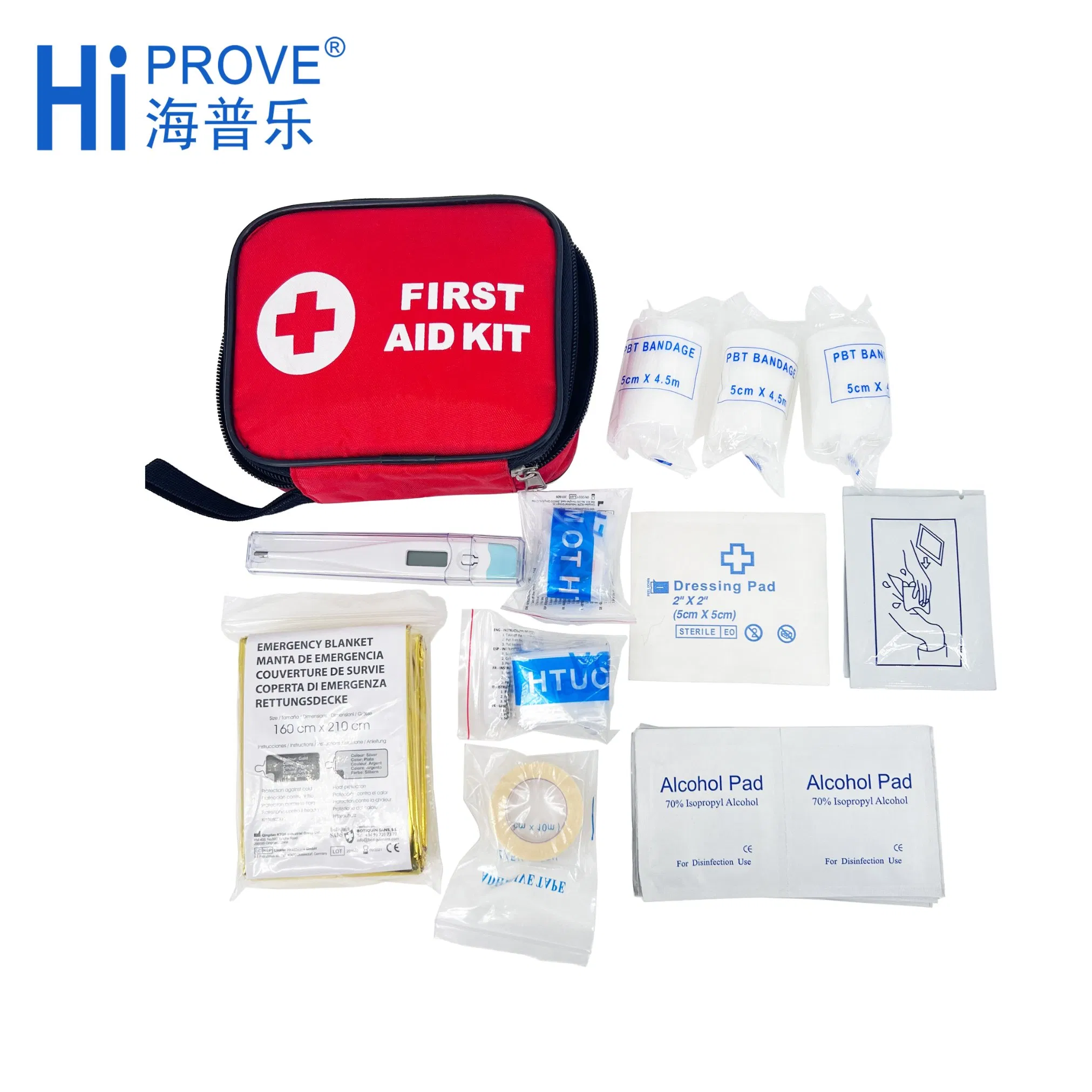 Home Use Waterproof Portable Empty Car Travel Auto Mini Sport First Aid Dressing Kit Bag Box for Family Travel Emergency Medical Treatment