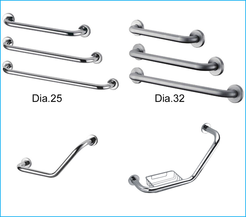Wall Mounted Stainless Steel 304 Bathroom Safety Grab Bar Quality Grab Rail