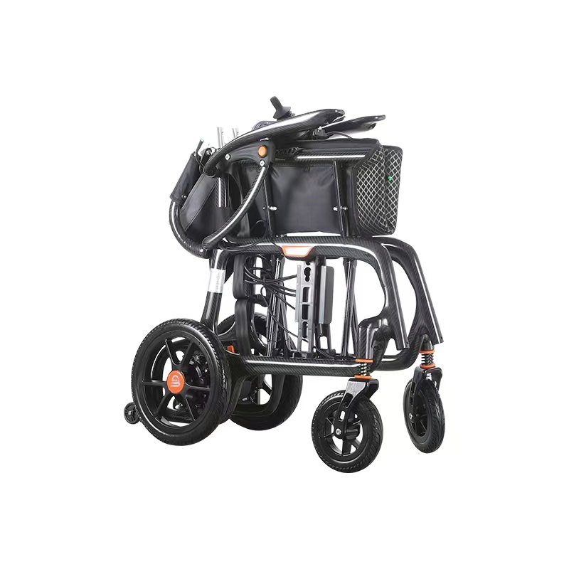 Ultra Light Carbon Fiber Handicap Motorized Powerful Electric Wheelchair for Adult