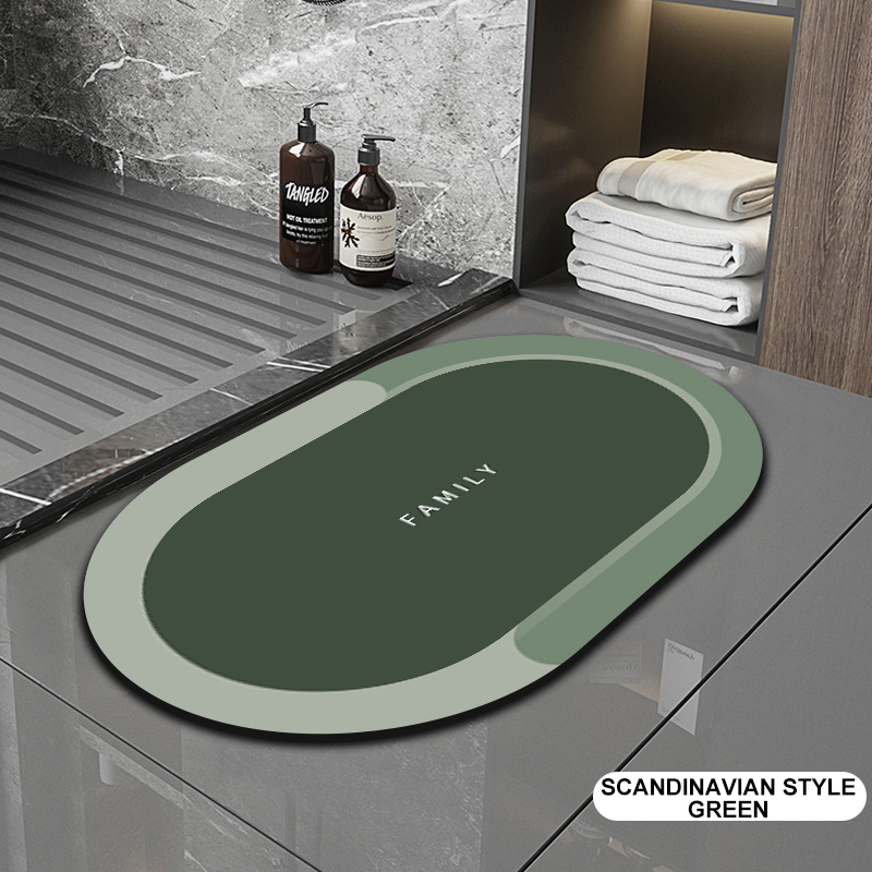 Rubber Backing Non Slip Quick Dry Super Absorbent Thin Bathroom Rugs Custom Washable Floor Mats Bath Mat for in of Bathtub