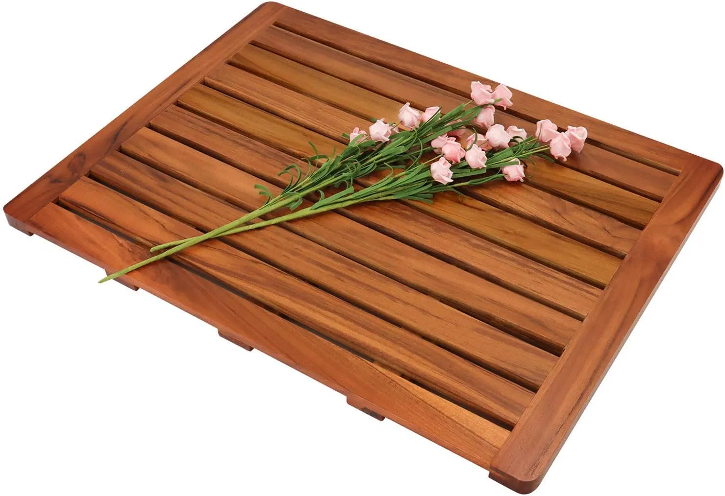 Acacia Wood, Household Simple, Bathroom, Shower Room, Non-Slip Mat, Wooden Bath Mat