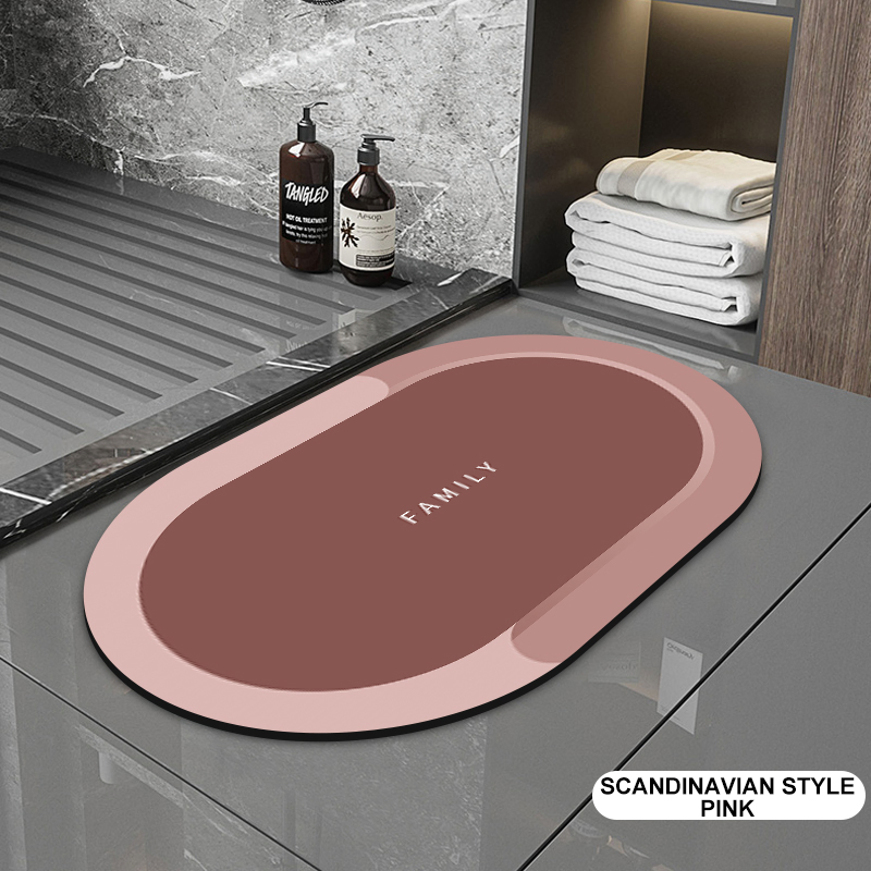 Rubber Backing Non Slip Quick Dry Super Absorbent Thin Bathroom Rugs Custom Washable Floor Mats Bath Mat for in of Bathtub