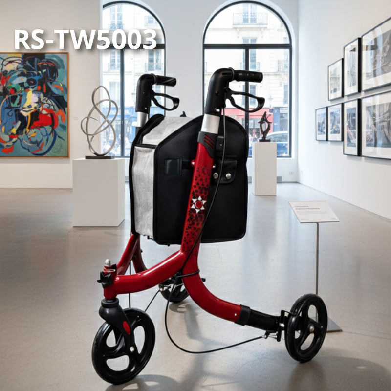 Elderly Care Services Rollator Walker for Rehabilitation Patients Outdoor Mobility Aid