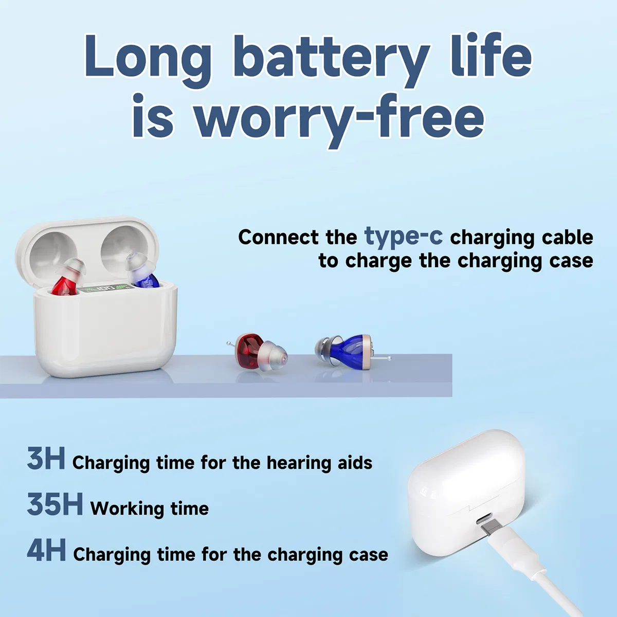 Mini Cic Hearing Aid Wholesale Quality Digital Rechargeable Hearing Aids for Seniors