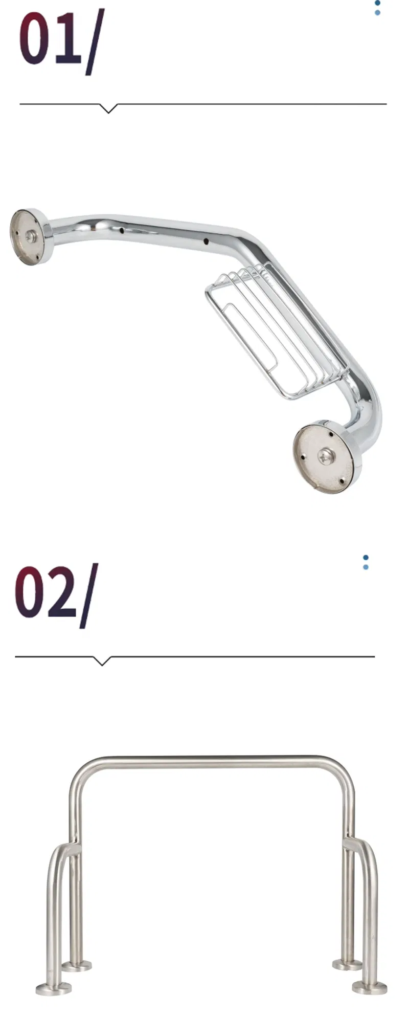 Stainless Steel Bathtub Handrail