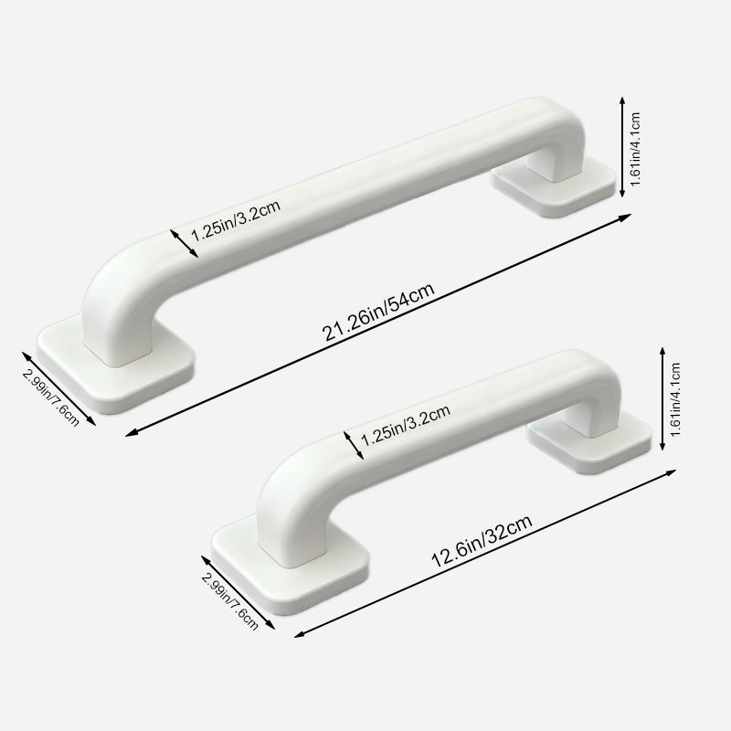 Custom Safety Support Hand Rail Plastic Disabled Grab Bar for Bathroom Hotel