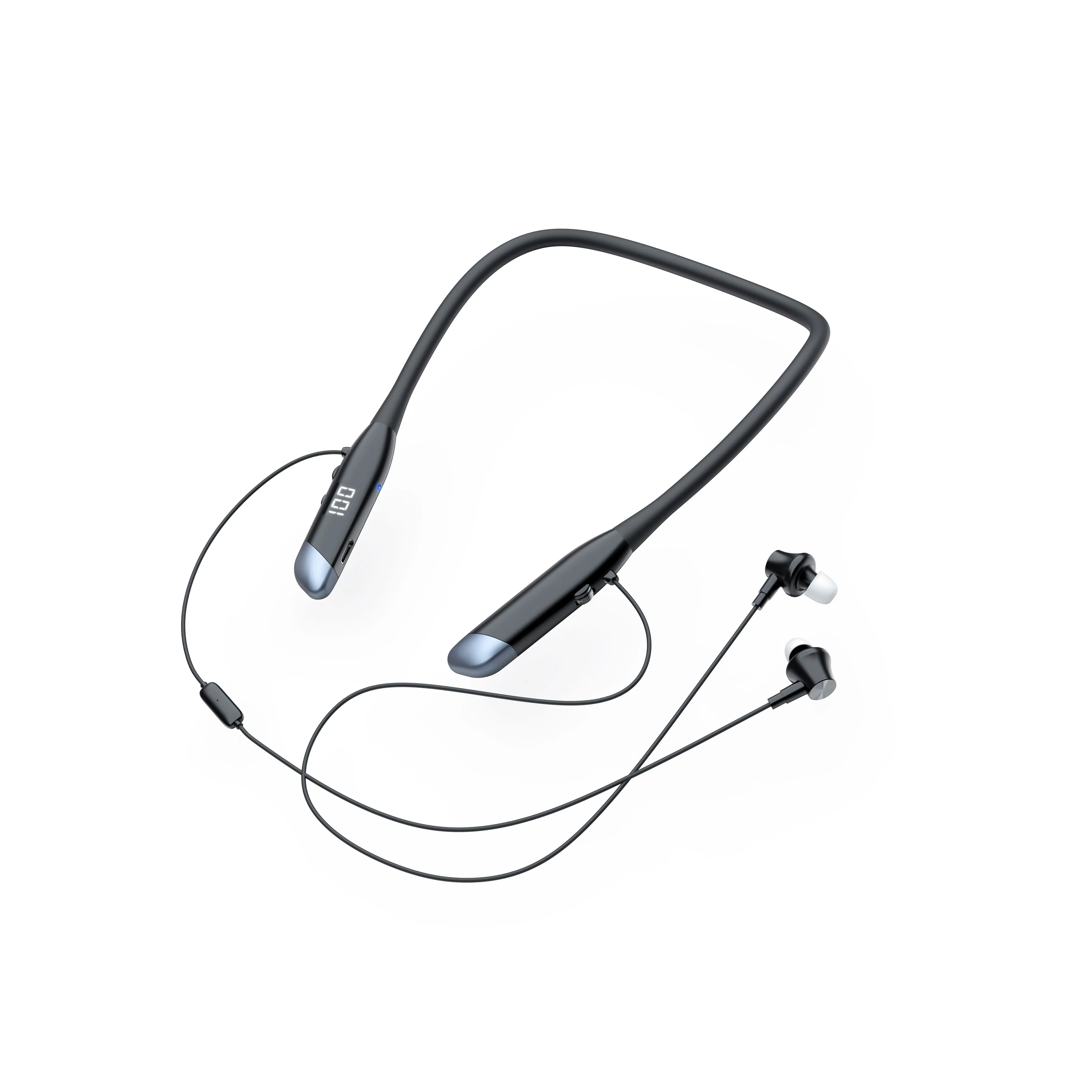 Earsmate G60 New Neckband Wireless Bluetooth Headphone Digital Hearing Aid Earbuds for Music and Calls