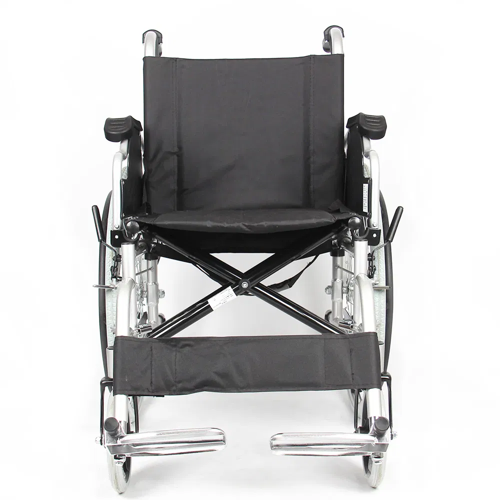 Foldable Compact Aluminium Manual Wheelchair for Adult Easy Maneuver