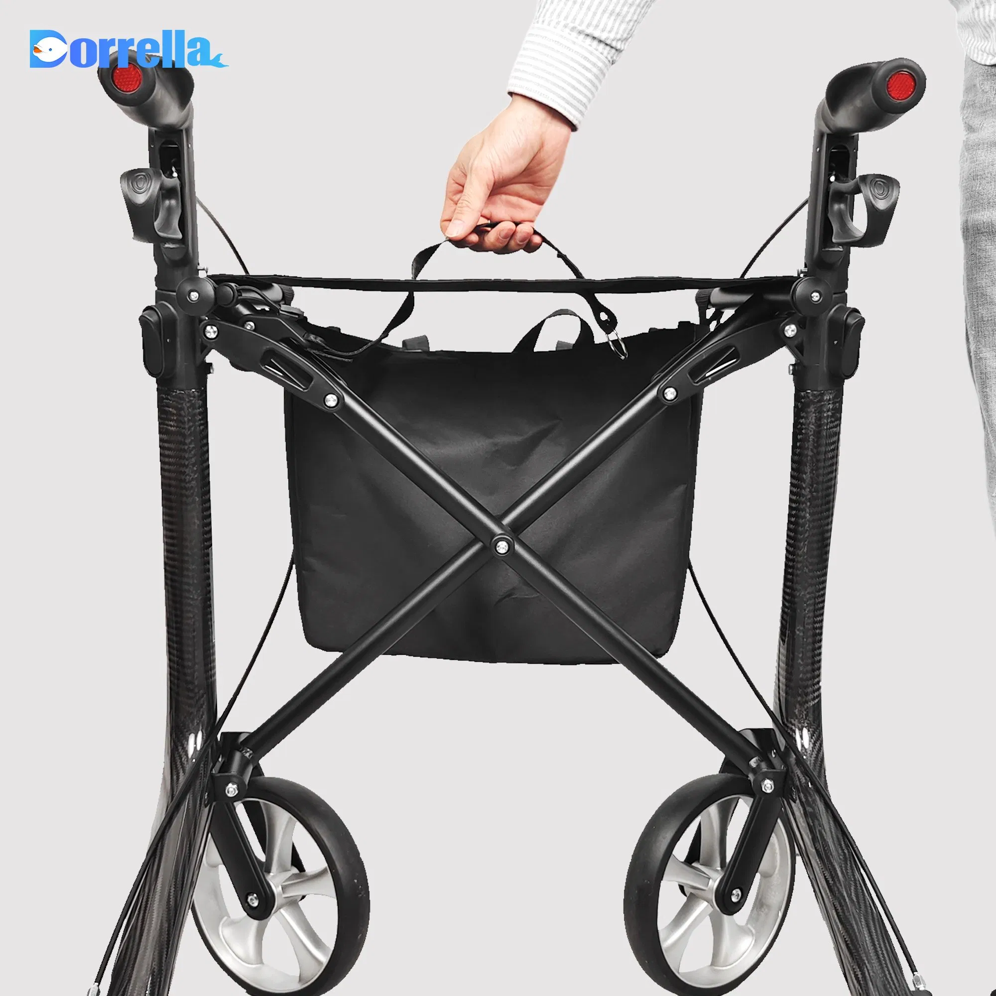 Factory Direct Sales Wholesale Orthopedic Medical Supplies Adjustable Walkers &amp; Rollators with Wheels Lightweight Walking Aids for Disable