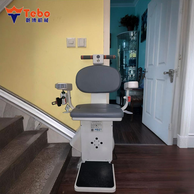 Portable Comfortable Home Mini Residential Elevator Type Electric Straight Rail Stair Lift