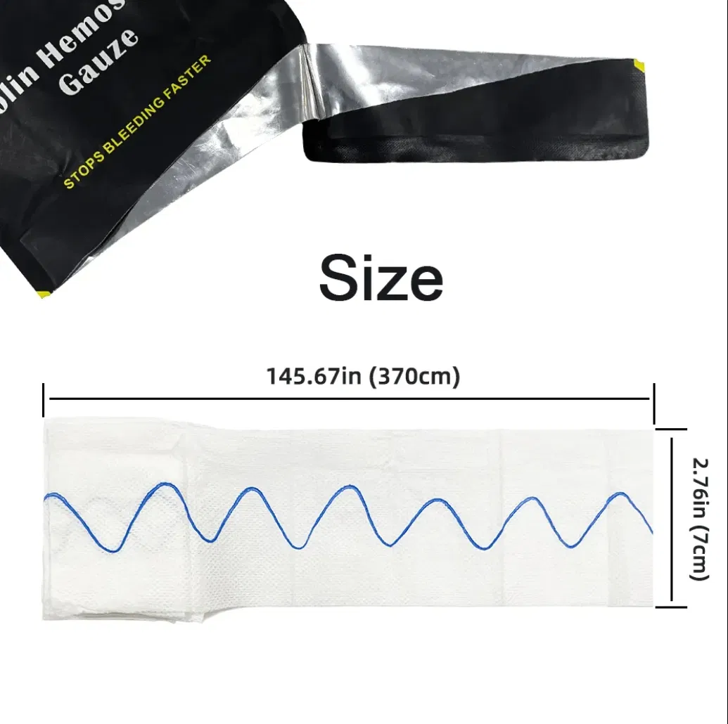 High-Quality Sterile Non-Woven Hemostatic Gauze for First Aid