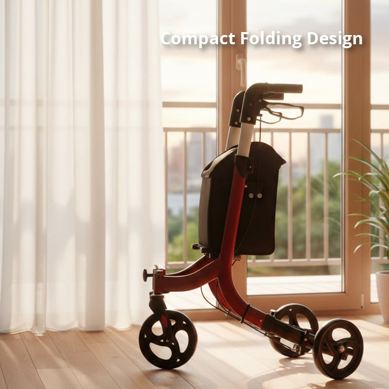 Elderly Care Services Rollator Walker for Rehabilitation Patients Outdoor Mobility Aid