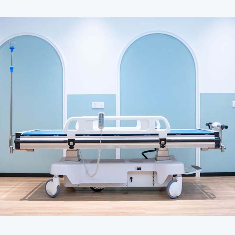 Hospital Emergency Electric Patient Transport Trolley Patient Ambulance Transfer Stretcher Bed