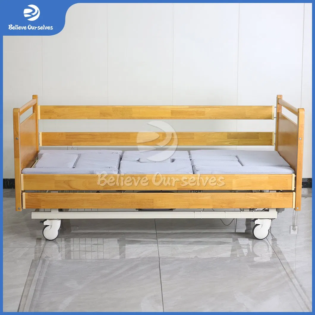 Huaren Home Health Care Device China Fabricators Dh08 Nursing Bed Fully Foldable Home Care Nursing Bed with Toilet